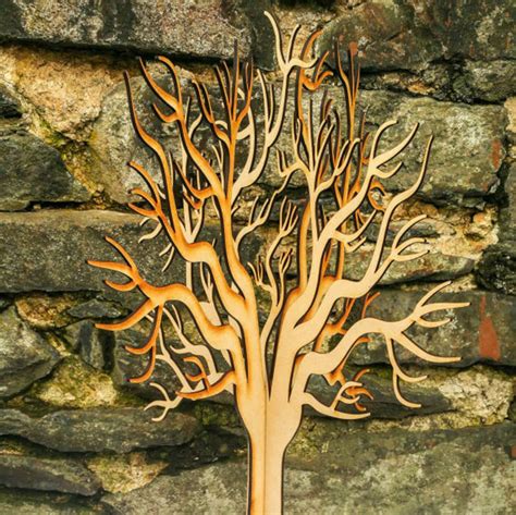 Beautiful Lasercut Wooden Freestanding 3d Large Tree Craft Etsy