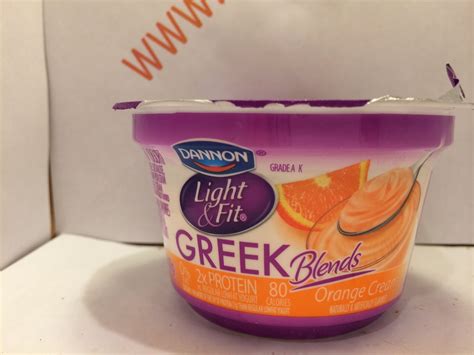 Crazy Food Dude Review Dannon Light And Fit Greek Blends Orange Cream