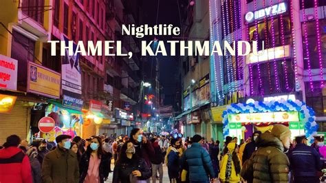 Thamel Nightlife Kathmandu Walking Tour 4k Virtual Travelling Walking Nepal Youtube