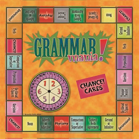 Mari Inc Grammar Mania Game Grades 6 Adult Reading Games Vocabulary Grammar Spelling
