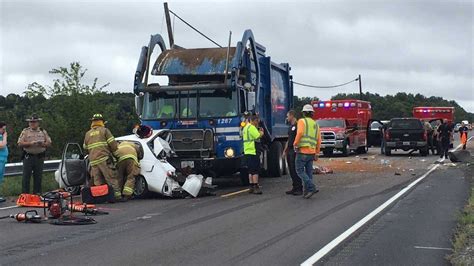 Two Injured In Crash On 148 Involving Garbage Truck Near Williamson Co Il