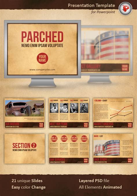Discover Parched Powerpoint Template Accomplish With Spadaro