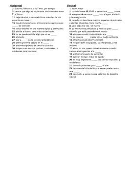 Answer all questions to get your test result. Avancemos 3, Unit 3 Lesson 1 (3-1) Crossword Puzzle by Senora Payne