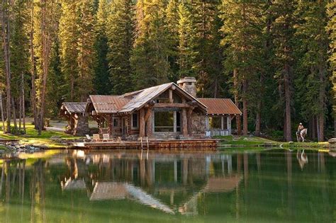 The Perfect Place Rustic Exterior Cabins In The Woods Log Home Designs