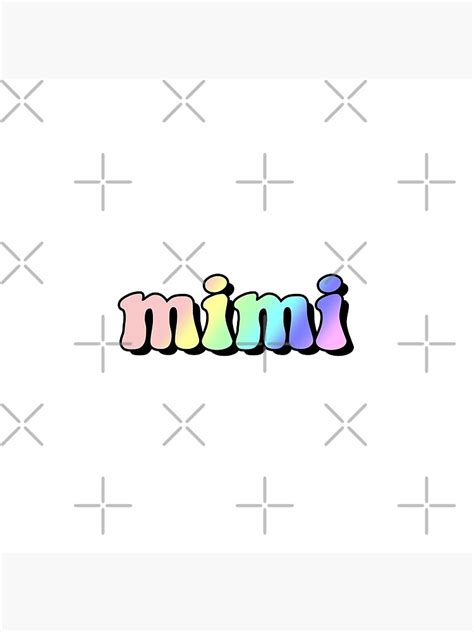 Aesthetic Rainbow Mimi Name Poster By Star10008 Redbubble