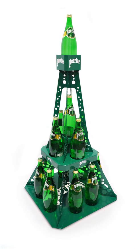 perrier tower display case topper by james chiu at