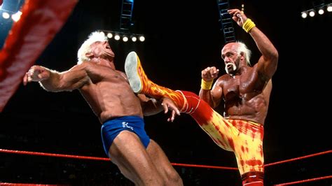 Hulk Hogan Vs Ric Flair No Dq Match Due Delle Più Grandi Superstar Nella Storia Della Wwe