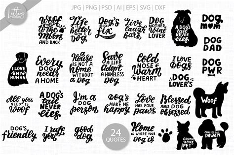 Dog Svg Bundle Dog Quotes Svg Dog Sayings Svg Cricut Files By