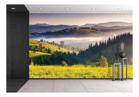 Wall26 Fantastic Morning Mountain Landscape Removable Wall Mural