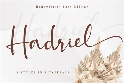 Hadriel Handwritten Script Font - Dafont Free