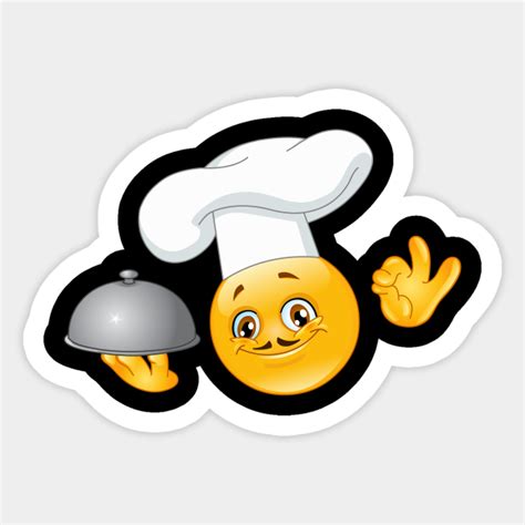 Chef Emoji Emoji Sticker Teepublic