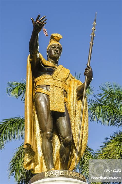 King Kamehameha Statue In Front Stock Photo