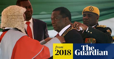 Zimbabwe Emmerson Mnangagwa Sworn In As President Zimbabwe The Guardian