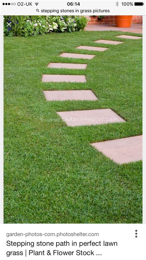 A stone walkway looks fresh and beautiful inside or outside your house. Square stepping stones | Garden stepping stones, Stepping ...