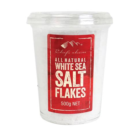 All Natural White Sea Salt Flakes Premium Gourmet Food