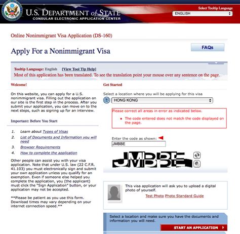 Tourist Usa Visa Application Form