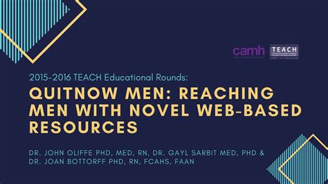 Teach Educational Rounds Quitnow Men Reaching Men With Novel Web