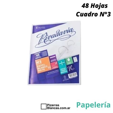 Block De Hojas Cuadro 48 Hojas N3 Carpeta Chica 3 Orificios Librería