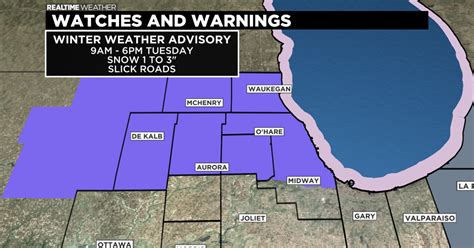 A Winter Weather Advisory Goes Into Effect Tuesday Morning Cbs Chicago
