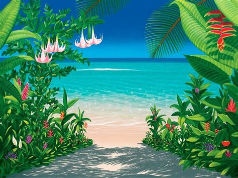 Image For Lovers Trail Nature Art Painting Beach Painting Seascape
