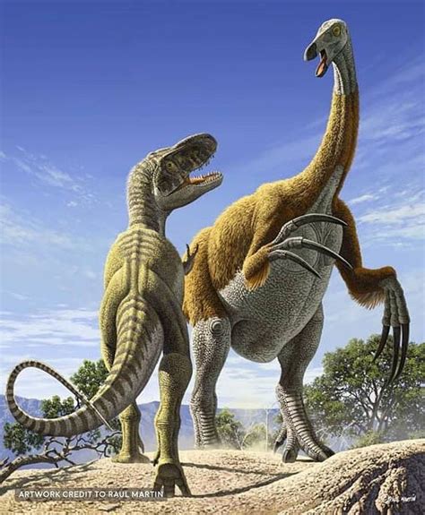 Therizinosaurus Paleoart By Raul Martin Prehistoric Wildlife