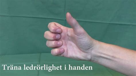 Övning vid handartros 1 Träna ledrörlighet i handen YouTube