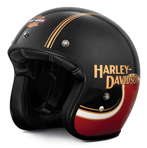 Harley Davidson Mens The Shovel B01 34 Helmet Red And Black 98277