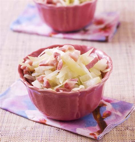 Chou blanc aux lardons fumés