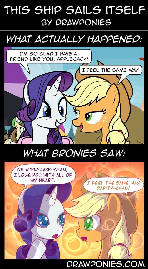 Safe Artist Drawponies Character Applejack Character Rarity Ship Rarijack Episode