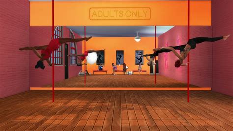 P Valley Pole Dance Class Sims 4 Animation Youtube