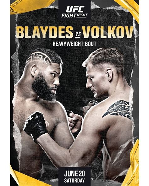 Ufc fight night takes place saturday, august 21, 2021 with 12 fights at ufc apex in las vegas, nevada. UFC Fight Night: Blaydes vs. Volkov Fight Card - Fights ...