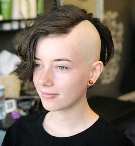 27 half shaved womens haircut dalveerakira