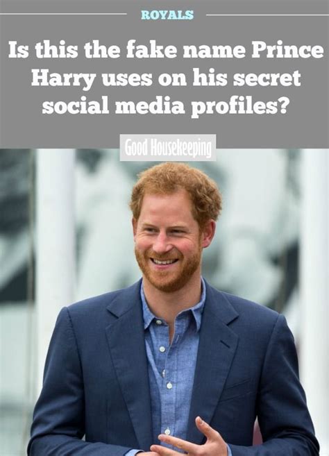 Is This The Fake Name Prince Harry Uses On His Secret Social Media Profiles Prince Harry