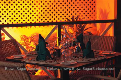 table setting brown sugar restaurant barbados table settin… flickr