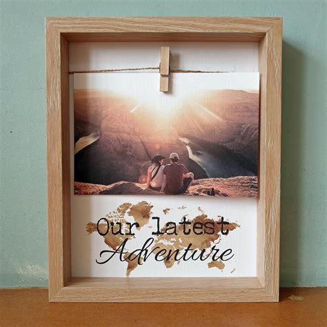 Adventure Photo Frame Peg Photo Holder T For Couple For 6 X 4