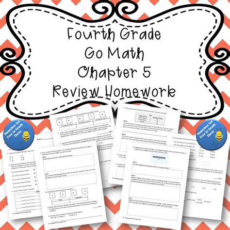 Strategies for going over homework during independent time include: Fourth Grade Go Math Chapter 5 Review Homework in 2020 ...