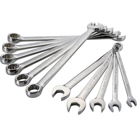 Craftsman 11 Piece 12 Point Metric Standard Combination Wrench Set In