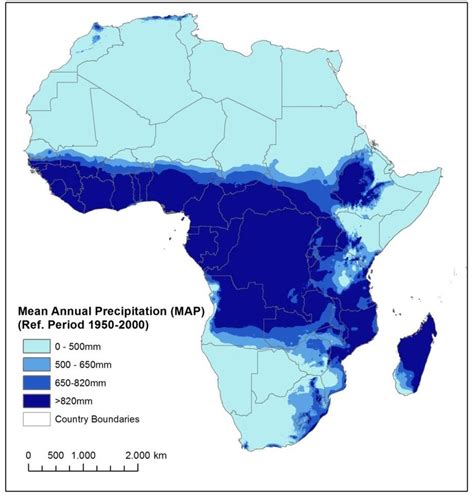 The changes in precipitation in sahel region of west africa in light. Mean Annual Precipitation in Africa based on the observation period... | Download Scientific Diagram