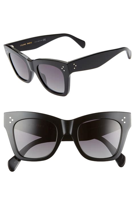 Celine 50mm Polarized Square Sunglasses Lyst