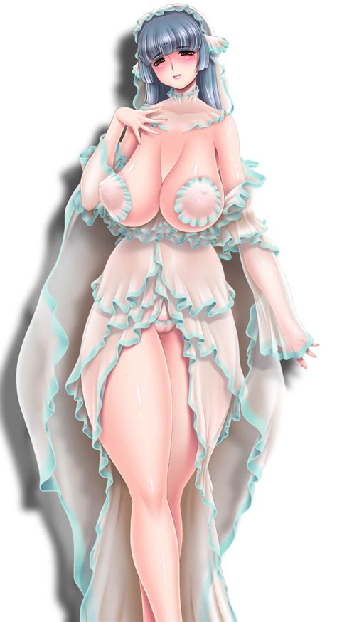 Chichi Kurage Ss Highres Girl Areola Slip Bare Shoulders Blue Hair Breasts Cleft Of