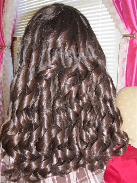 My Daughters Hair Done In Ringlet Curls For Her Christmas Show Big