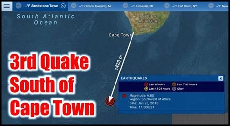 Often they are too small for people to feel at all. BREAKING NEWS: Third Mega Quake south of South Africa ...