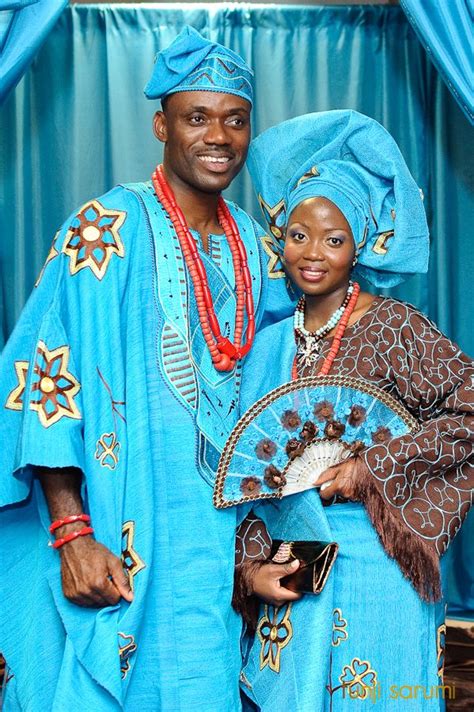 Nigerian Bride And Groom Nigerian Outfits African Wedding Attire