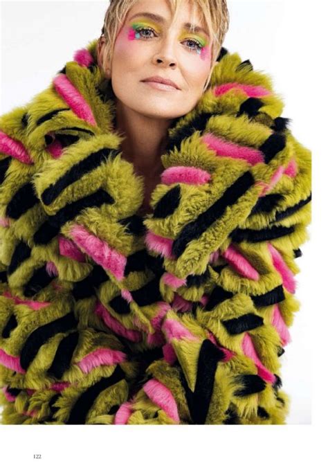 Sharon Stone Harper S Bazaar Spain November Issue Popcelebs