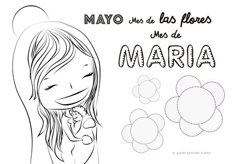 Fichas Para Trabajar María Y El Mes De Las Flores Si Quieres Aprender