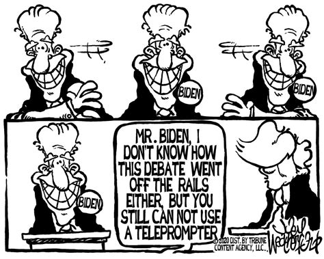 Weatherford Cartoon Bidens Teleprompter