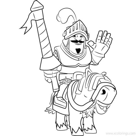 Clash Royale Coloring Pages Hog Rider