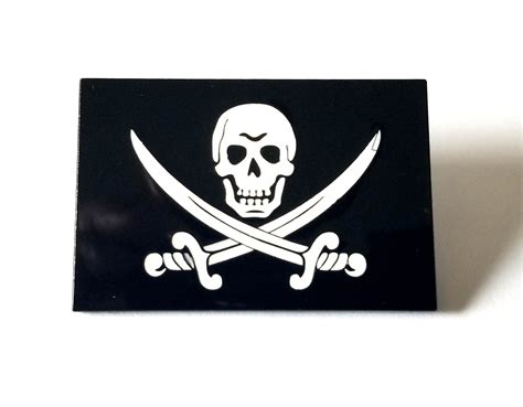 Calico Jack Jolly Roger Pirate Flag Enamel Pin
