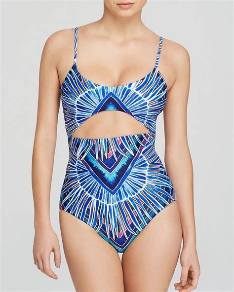 Mara Hoffman Rising Palm Cutout Front One Piece Swimsuit Women Bloomingdale S One Piece