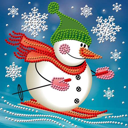 Exquisite kleine malerei schneemann puppe harz weihnachts schmuck. Schneemann auf Skier von Sonstiger Hersteller (AZ-3011 ...
